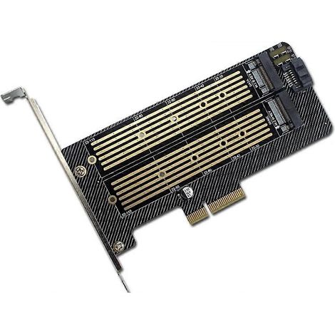 PCI Express M.2 Dual-Protokoll-Adapterkarte für M.2 NVMe- und NGFF-SSDs mit M-Key und B-Key (1/5)