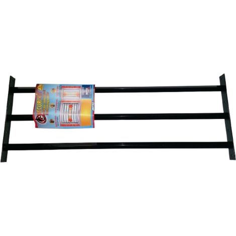 3 barreaux de sécurité télescopiques 99 à 188 cm noir