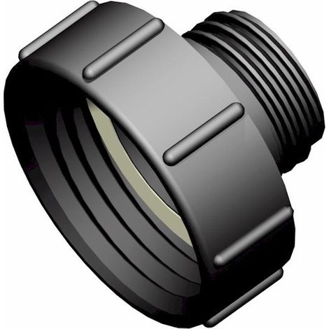 Negomix – Adaptateur IBC S100x8 vers S60x6 mâle – Raccord fileté plomberie – Configuration standard pour cuve récupération eau – Usage pro (1/3)
