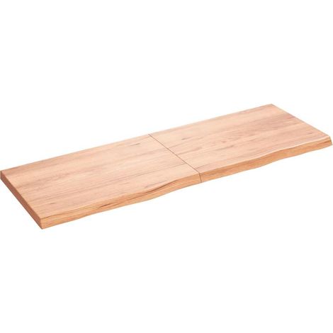 Tablero mesa madera roble tratada marrón claro 180x60x(2-6) cm vidaXL (1/5)