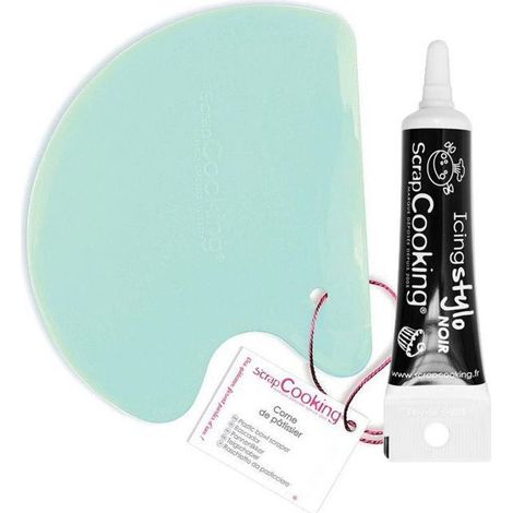 Corne de pâtissier + Stylo de glaçage noir