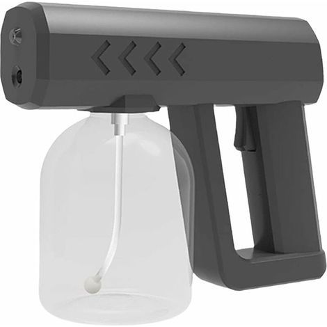 Pulvérisateur de vaporisateur électrique portable de bureau de charge sans fil germicide à lumière bleue nano noir 250ML (1/4)