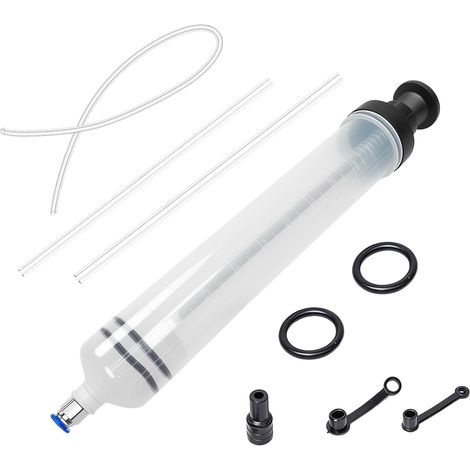 500-ml-Ölspritze – Verstärkter Kunststoff – Manuelle Transferpumpe – Für Motor und Bremse – Mit Schläuchen und Verlängerung (1/5)