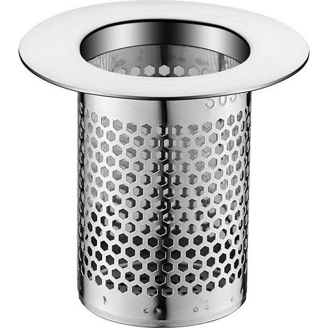 Ensemble de 2 crépines de lavabo, adaptées aux trous d'évacuation d'un diamètre de 0,98" à 1,8" crépine d'évier en acier inoxydable de 50 mm / 1,97" de profondeur, adaptée aux évacuations de douche e (1/5)