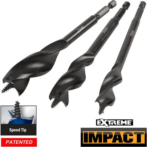 DEWALT Tri Flute Drill Bit 3 Piece Set 152mm Sizes 16, 20 & 25mm DEWDT90237QZ (1/5)