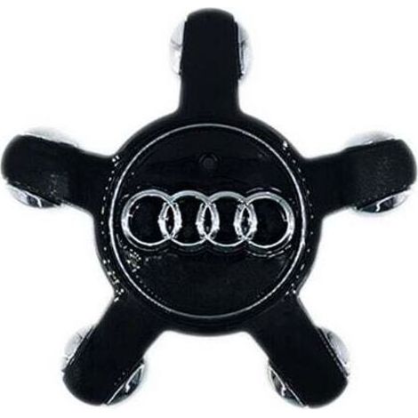4 Pièces Auto Cache Moyeux Capuchons De Centre pour Audi A3 A4L A5 A6L A8L Q3 Q5, Centre de Jante Capuchons Cache de Roue Centrale Accessoires de Voiture,135mm,noir (1/3)