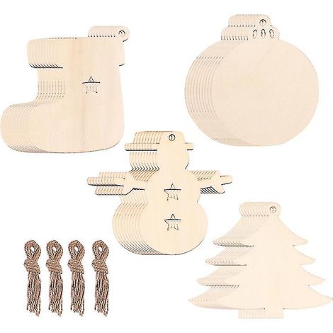 40 Holzteile für den Weihnachtsbaum