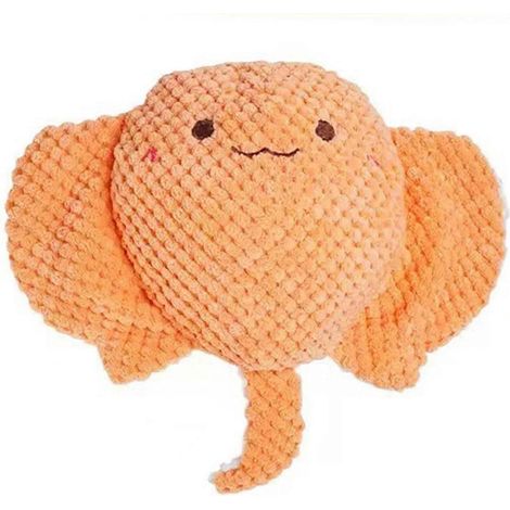 Pet jouets Built-in Sound interactif jouet Peluche résistant aux morsures Marine Animal Shape jouet à macher nettoyage dents lutte contre l'ennui jouet – UN (1/5)