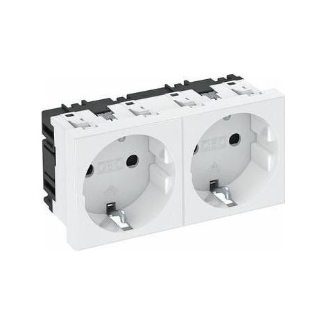OBO STECKD.0°, 2-FACH 250V, 10/16A (STD-D0 RW2) (1/5)