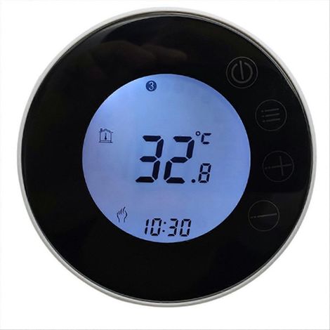 Tuya runder WiFi-Innenthermostat mit intelligenter App zur Fernsteuerung der Temperatur (7 GB). (1/5)
