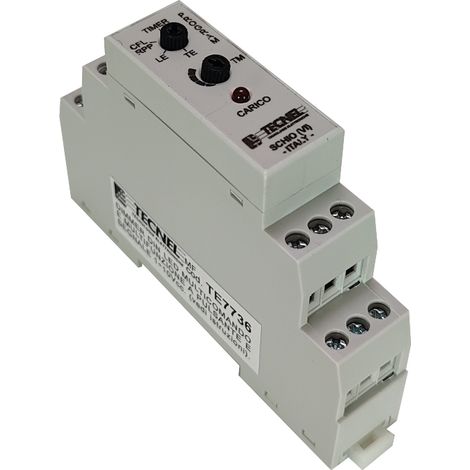 Dimmer Din 1 Modulo Led 100W Resistivo 300W 230V (Tecnel Cod. Te7736)