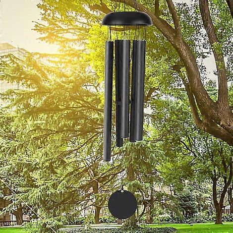 79 cm (31 Zoll) großes Gedenk-Windspiel, 5 hohle Aluminiumröhren, angenehme Melodie, klassischer Retro-Stil, ideal für Garten, Haus, Hof sowie als Innen- und Außendekoration. (1/4)
