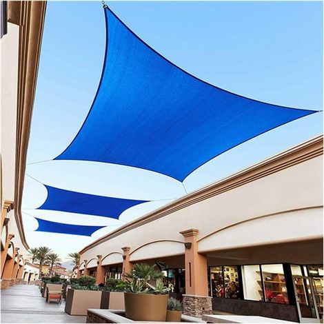 Shade Sails Afficher Le Soleil étanche Sail auvent auvent Rectangle carré Sunshade Couverture pour Le de Gazebo extérieur Patio avec Corde Anti-UV, (23m) (1/5)