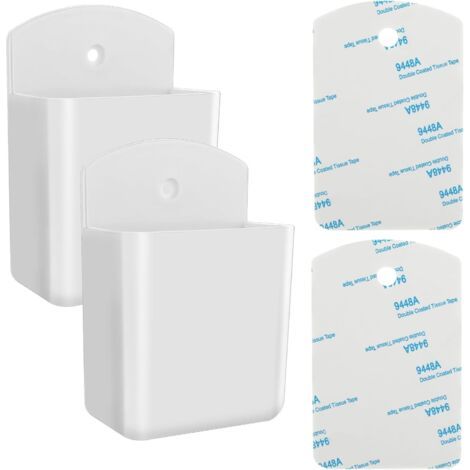 Support mural pour télécommande (noir), 1 paquet, organiseur universel autocollant pour télécommande, support mural pour bureau, chambre, salon (1/5)