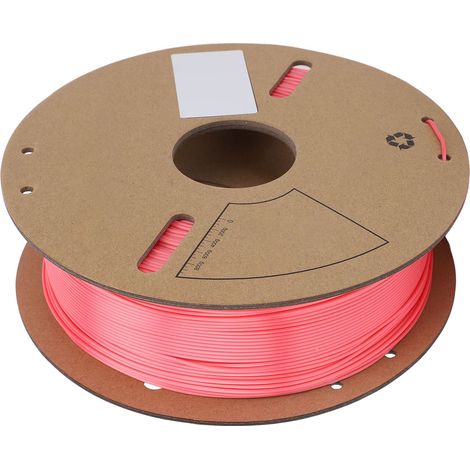 Filament PLA Soie 1.75 mm Diamètre 1 kg 2.2 lbs Vitesse d'Impression 40‑500 mm/s Couleur Unie pour Imprimante 3D Bambu Lab (1/5)