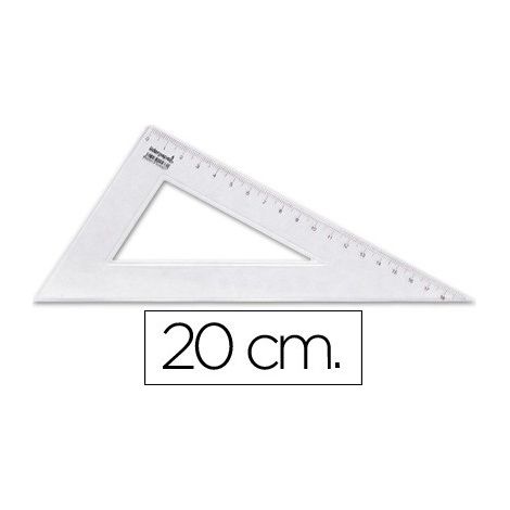 Cartabon liderpapel 20 cm plastico cristal (pack de 20 uds.)
