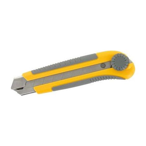 Cutter spécial plaquiste - OUTIBAT - Lame 25 mm - Sécurité optimale et précision de découpe (1/4)