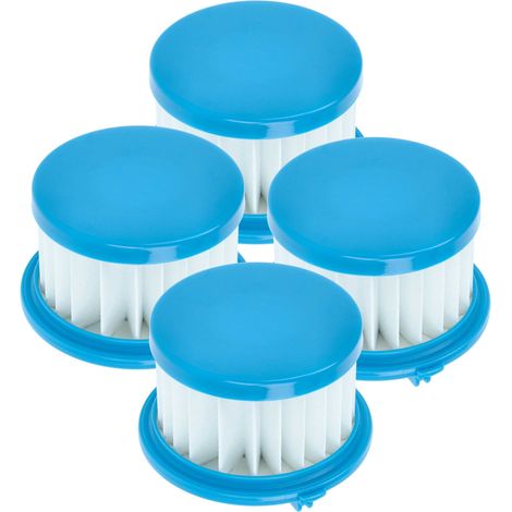 vhbw 4x filtre remplacement pour Ryobi A32f02 pour aspirateur - filtre HEPA blanc / bleu