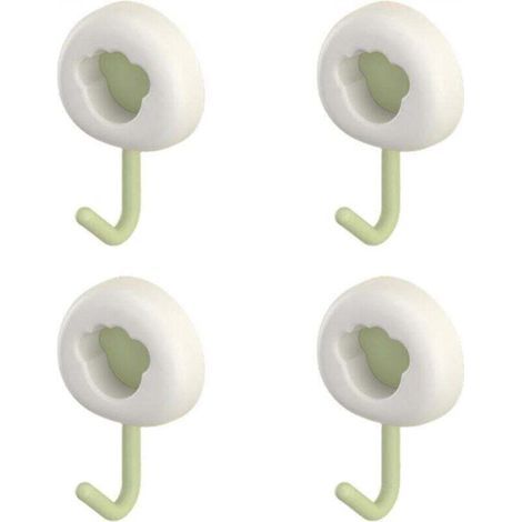Crochets muraux auto-adhésifs - petits crochets 4 pièces crochets collants crochets d'armoire multifonction crochets de salle de bain pour serviette utilitaire réutilisable pour salon et sall (1/4)