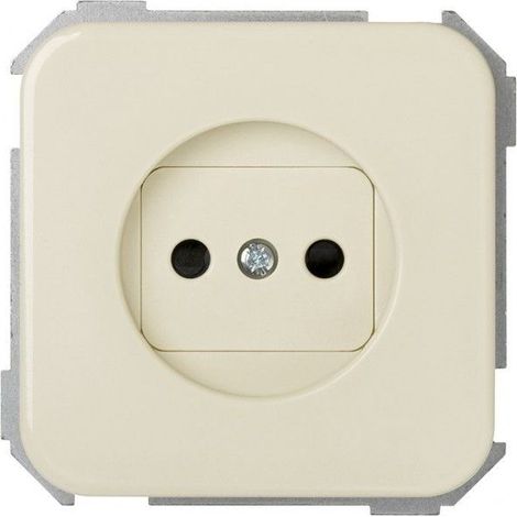 Base enchufe 2P con seguridad marfil SIMON 31 31431-61