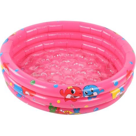 Babybecken für drinnen und draußen, rund, aufblasbar, Wasserspielzeug für Kinder, rosa, 90 cm / 35,4 Zoll (1/5)