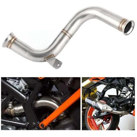 Convertisseur catalytique retiré Decat échappement MidPipe modification de moto adapté pour 125 250 390 RC390 2017+
