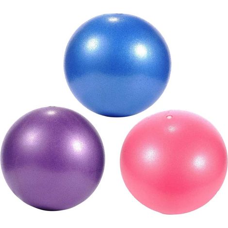 3 x Exercise Pilates Ball, Stability Ball for Yoga, Bar, Training and Physical Therapy Improves Balance, Comes with Inflatable Straw (1/5)