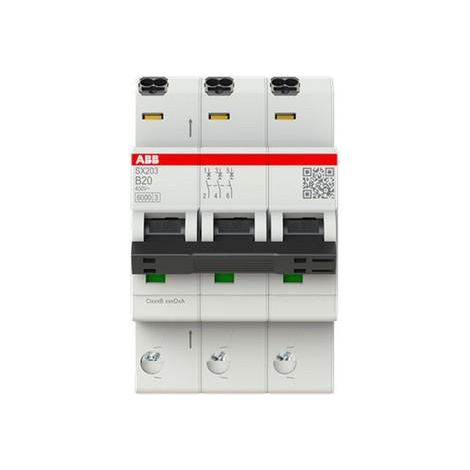Interruttore ABB sx203-b20 20A 6kA 3 poli