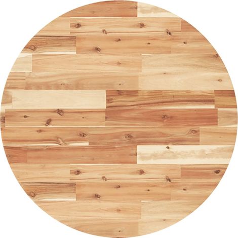 Dessus de table Dessus de bureau Plateau de table rond Ø70x4 cm bois massif d'acacia