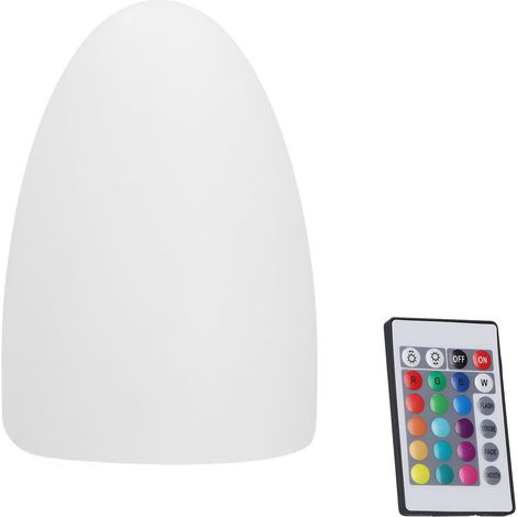 Veilleuse LED en forme d'œuf, RGBW, télécommande, 16 couleurs, lampe de table pour intérieur, bar, karaoké, salle à manger (1/5)