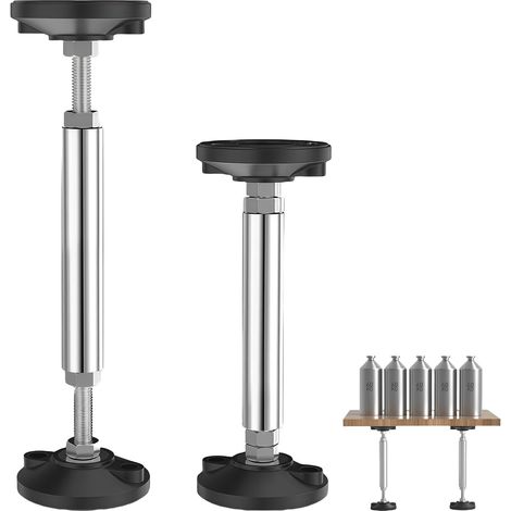 2 pièces de barre de soutien télescopique, réglable 28-42 cm, support de plafond, supporte jusqu'à 300 kg, barre de soutien réglable pour haute dureté, support de cadre de porte, support télescopique (1/5)
