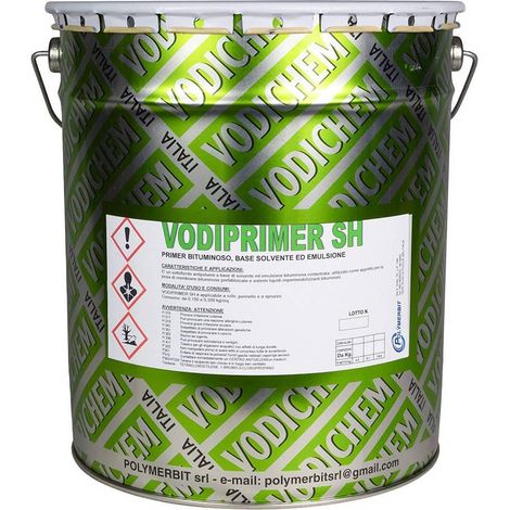PRIMER BITUMINOSO A SOLVENTE 'VODIPRIMER SH' Kg. 5