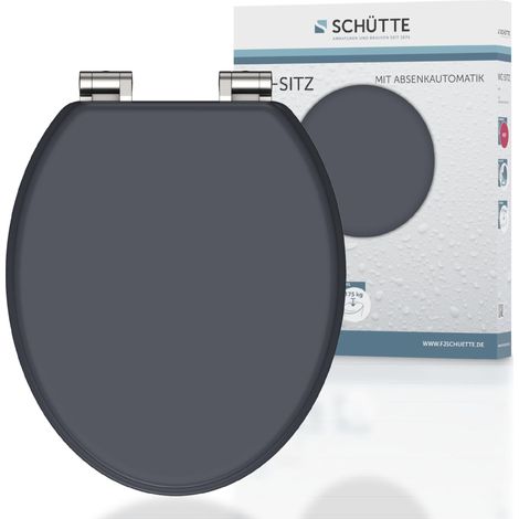 SCHÜTTE Sedile wc chiusura dolce SPIRIT ATHRAZIT (1/5)
