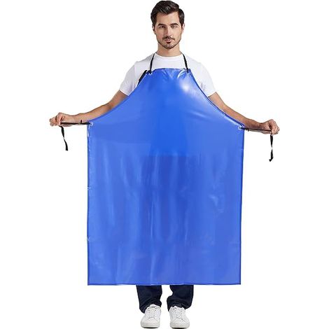 Tablier imperméable unisexe en PVC Tablier de cuisine, Tablier de travail, tablier de boucher pour faire la vaisselle
