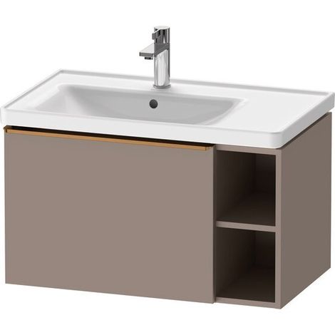 DURAVIT DE4258004430000 D-Neo Receveur WTU blanc rectangulaire 784x452x440 avec bonde Montezable côté