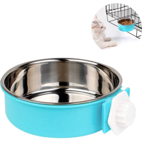 Gamelle pour chien en acier inoxydable, mangeoire suspendue, cage, perroquet, oiseau, boisson, eau, accessoire