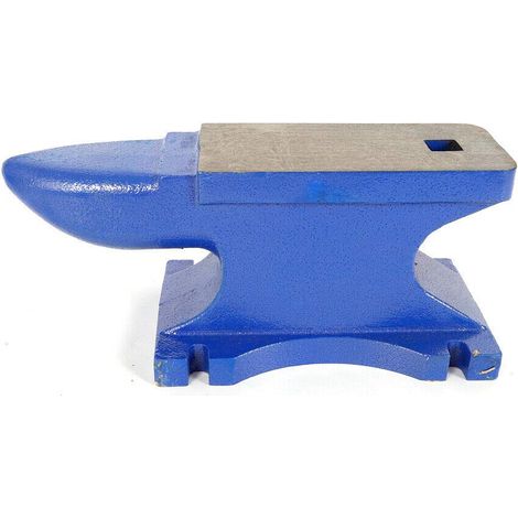 Gusseisen 25KG Amboss Schmiedeamboss für Batterie, Uhr und Spanntisch - Blauer Amboss mit top Schnittkante, schmaler Linie und hoher Härte