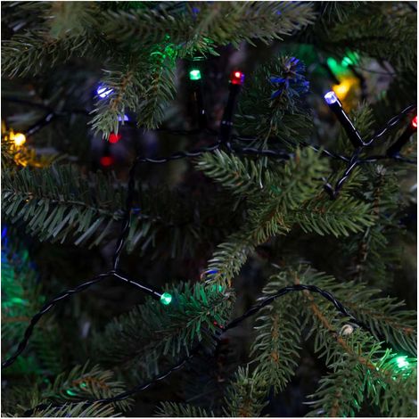 LUCI DI NATALE CON PANNELLO SOLARE 100 LED LUCE MULTICOLORE (1/5)