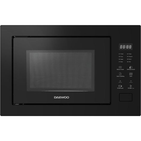 Forno microonde da incasso Daewoo MDBS253GB con grill nero 25 litri con Controllo Touch