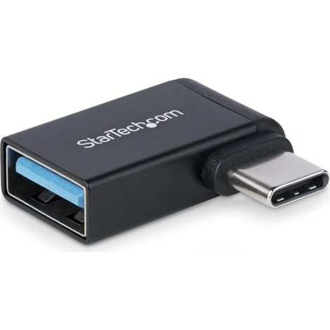 StarTech.com Adaptador Acodado USB-C a USB-A - USB Tipo C - Conversor Compacto USB Tipo C Macho a USB Hembra - Carcasa de Metal - 5Gbps (1/5)
