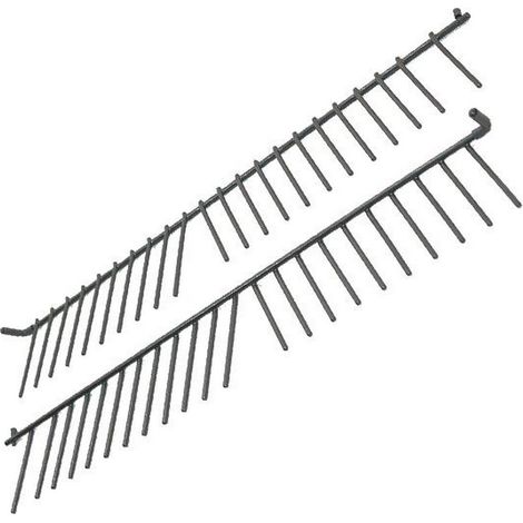 Bosch – Tiges rabattables pour lave-vaisselle Siemens – Référence 00443403 – Couleur gris – Largeur 7,4 cm – Hauteur 2,8 cm – Profondeur 47 cm – Matière métal