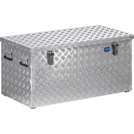 ALUTEC MÜNCHEN, Caisse de transport en tôle striée d'aluminium,