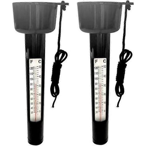 Lot de deux thermomètres flottants pour bassin de jardin extérieur 0-50 (1/5)
