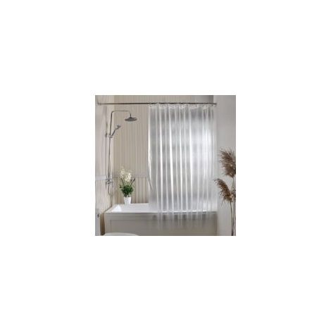 Tenda da doccia impermeabile, antimuffa, ad asciugatura rapida, 180 x 200 cm - con 12 ganci - Crezuo (1/4)