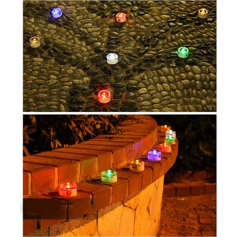 Lampe solaire LED étanche d'extérieur, à encastrer, pour jardin ou aménagement paysager. Décoration lumineuse pour routes et jardins. (1/5)