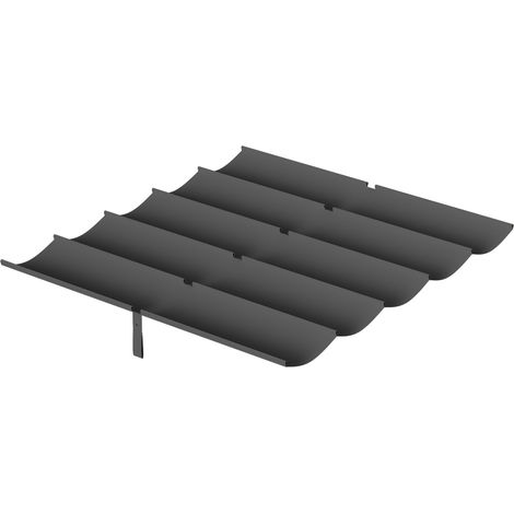 Wolketon 238×259cm Dunkelgrau Pavillon Ersatzdach für 3×3m Gartenpavillon, Wasserabweisende Dachplane