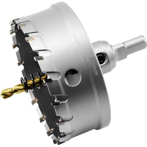 Scie Cloche de TCT Carbure en Métal, Tungstène Foret Trépans pour Métal, l'acier inoxydable, fonte, fer, Aluminium, laiton et plastique (1/5)
