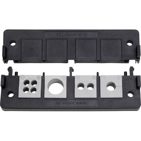 Icotek KEL-Quick 16/8 Profilo per introduzione cavi Poliammide Nero 1 pz.
