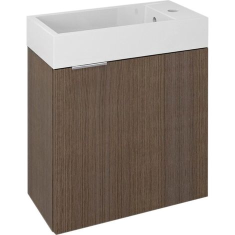 Sapho Latus - Meuble lavabo 50x50x25 cm, pin rustique LT410-1616 (1/2)