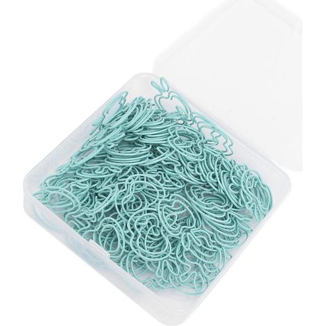 Lot de 100 trombones mignons en forme de fruits, en acier inoxydable, pour le bureau, l'école et la maison. (1/5)